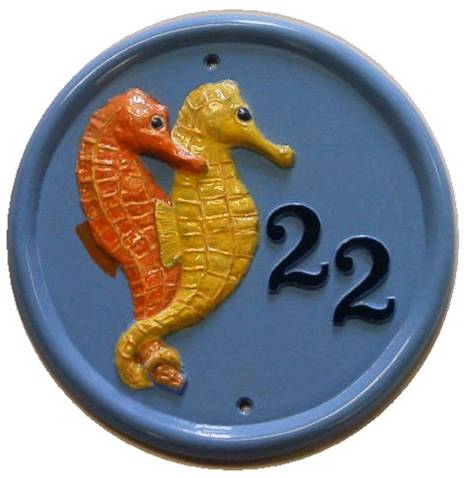 SEAHORSE HOUSE SIGN
